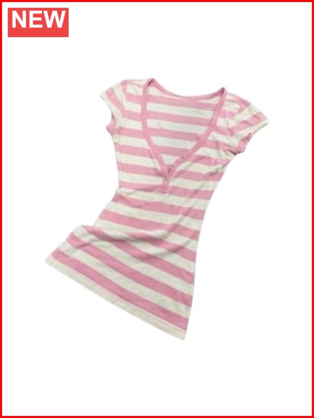 Y2K Grunge Striped Fitted V-Neck Sleeveless Tee